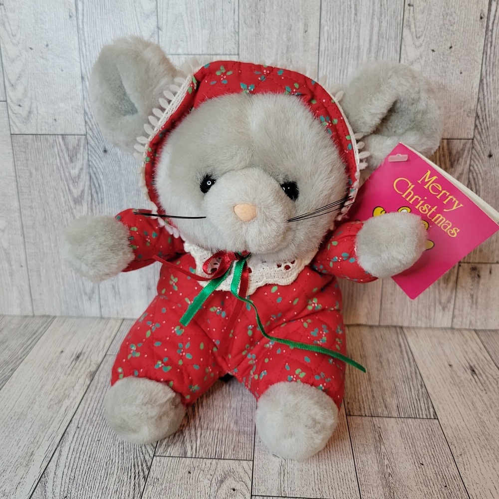 Jerry Elsner Pets Creation Candy Cane #2645 Stuffed Animal Mouse Plush Christmas